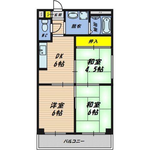【間取り】 | 新栄プロパティー千林Ⅱ
