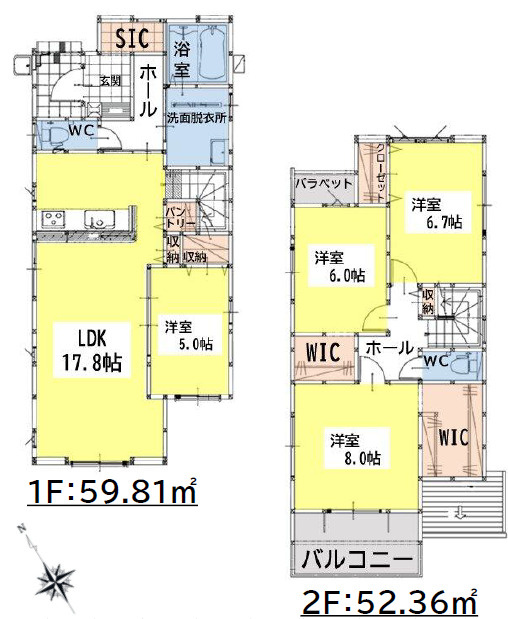 門司区上二十町2期の間取り