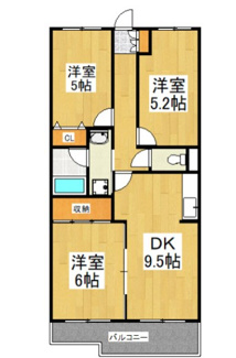 【間取り】 | サンスーシー | 間取りです。
