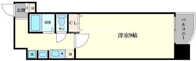 ラナップスクエア阿波座の間取り