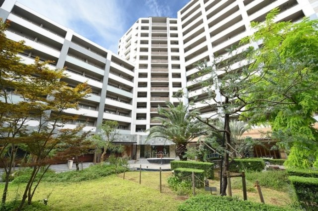 江東区豊洲３丁目の賃貸マンションのその他|中庭