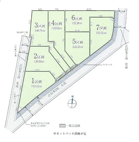武蔵村山市神明4丁目　土地全7区画
