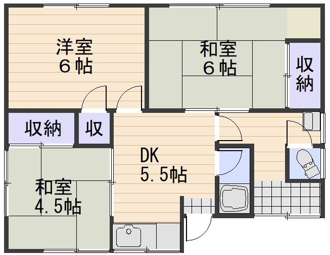 石井様貸家の間取り