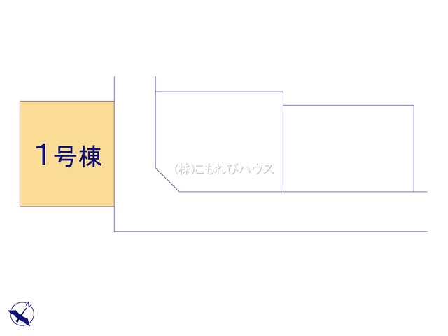 桶川市坂田西　新築一戸建て　タマタウン　01の区画図|1号棟
26.8.8撮影済み