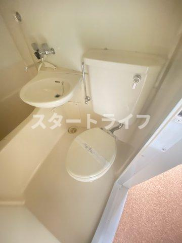 大阪市東淀川区東中島５丁目の賃貸マンションのトイレ