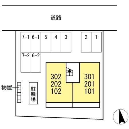 ソーニュアスリークの区画図