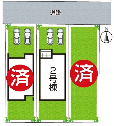 尼崎市東園田町　第29期　新築一戸建ての区画図|全３区画