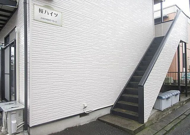 桜ハイツのバルコニー