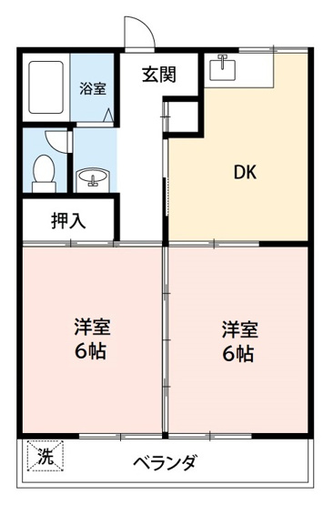 【間取り】 | コーポむつみⅠ