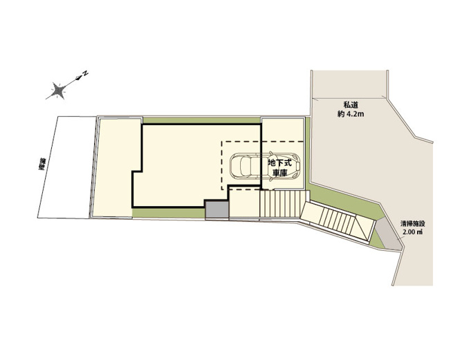 【区画図】 | 和光市下新倉4丁目　中古一戸建住宅（成増店） | LDKでは人気の対面式キッチンを採用し、ご家族とのコミュニケーションが取りやすい空間設計になっております。