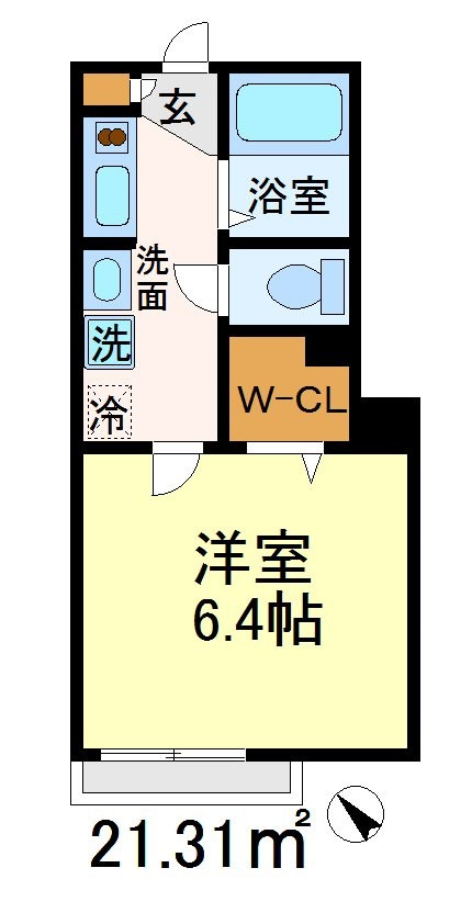 世田谷区砧３丁目のアパートの間取り