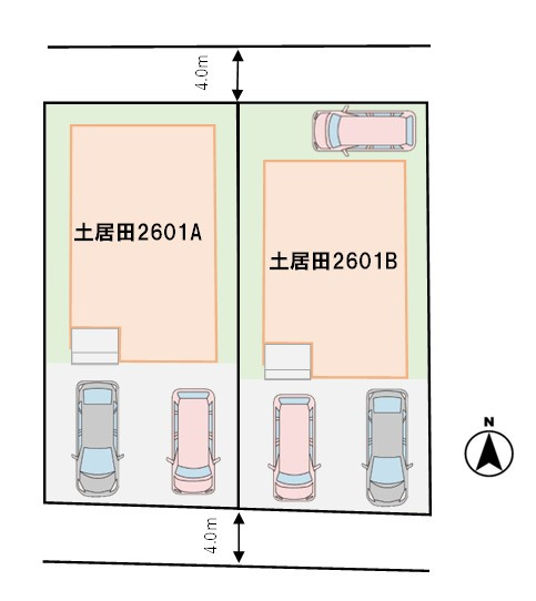 LAVIE土居田2601Bの区画図
