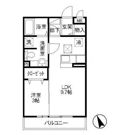 エスポワール Ｂの間取り