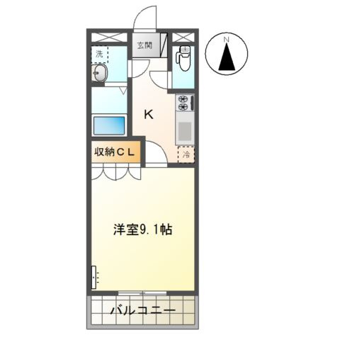 メゾン　サンフィットの間取り