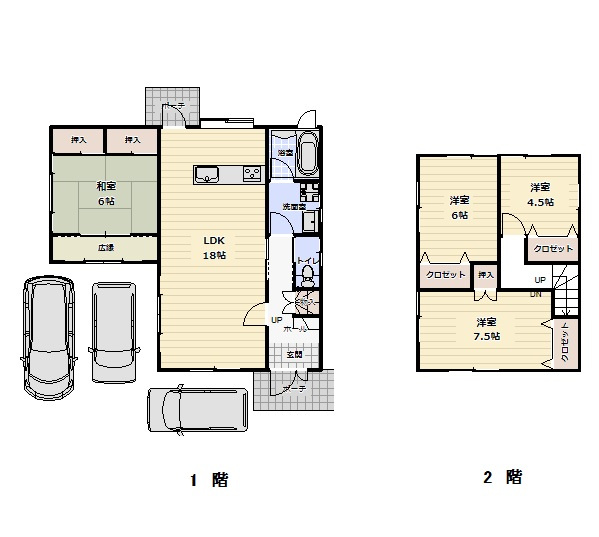米子市富益町中古戸建の間取り|4LDKになります。子育て世代にお勧めです〇
広々としたリビングはライフステージの変化に柔軟に対応することが出来ます。