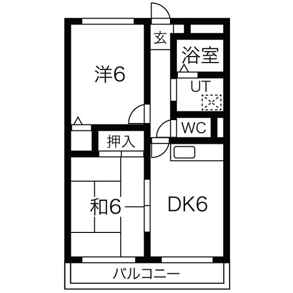 M・ヒューゲル　　刈谷市近郊の賃貸ならクラスホーム刈谷店の間取り|同物件の別部屋になります。