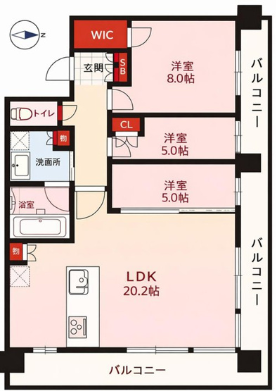 【間取り】 | ヴィークタワー南堀江