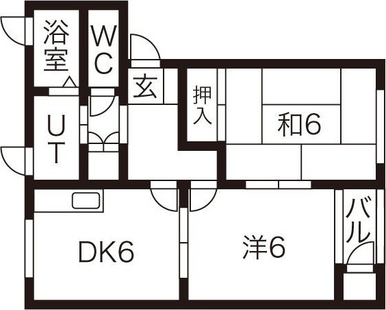 アドラシオンⅡ B棟の間取り