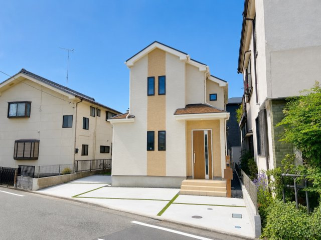 羽村市川崎2丁目　新築戸建全1棟の外観|現地外観
