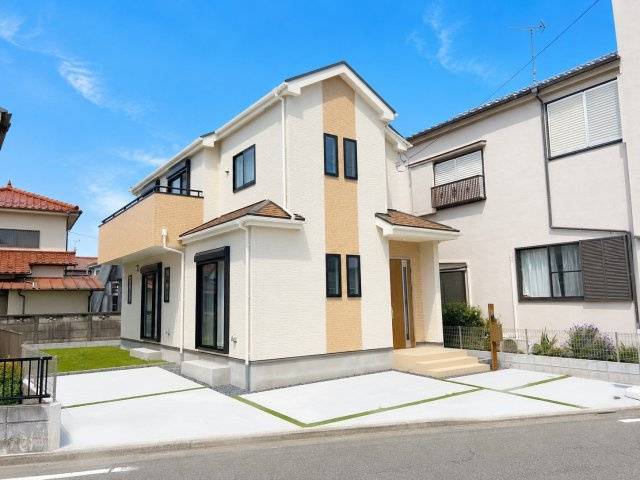 羽村市川崎2丁目　新築戸建全1棟の駐車場|駐車スペース2台駐車可能