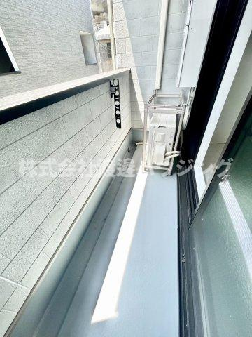 EIJU加島Aのバルコニー