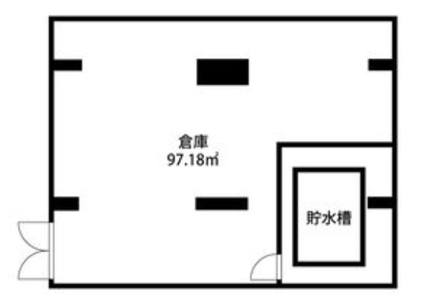 横浜市南区新川町５丁目の倉庫の間取り