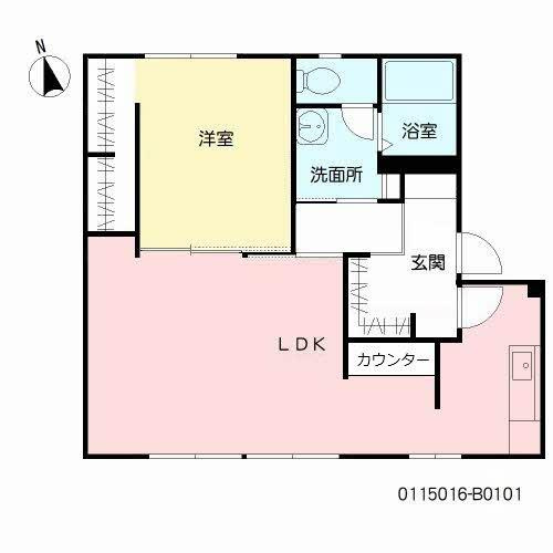 ファミーユ島町　Ｂ棟の間取り