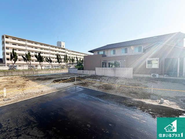 姫路市網干区新在家　第5期　新築一戸建ての外観|現在建築中！落ち着いた街並みで新生活を始めることが出来そう！周辺の物件も併せてご紹介させて頂きます！