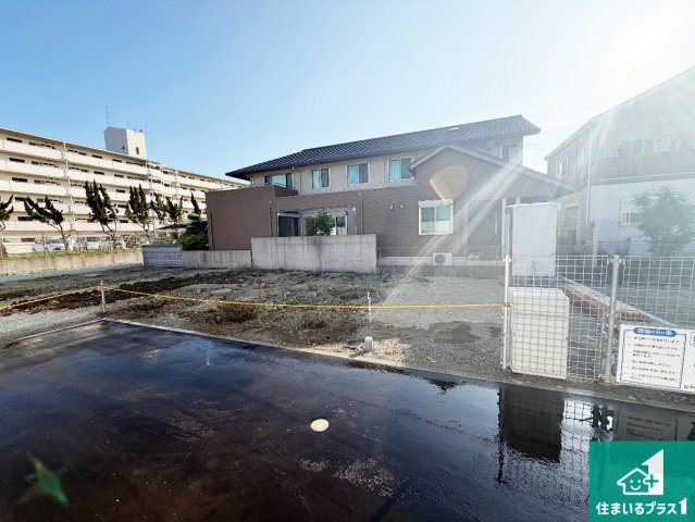 姫路市網干区新在家　第5期　新築一戸建ての外観|現在建築中！落ち着いた街並みで新生活を始めることが出来そう！周辺の物件も併せてご紹介させて頂きます！