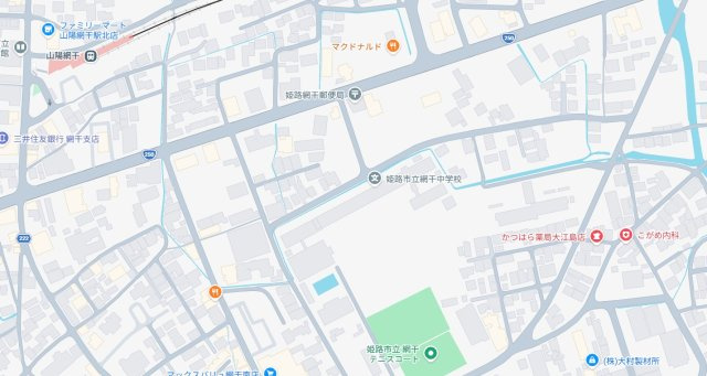 姫路市網干区新在家　第5期　新築一戸建ての地図