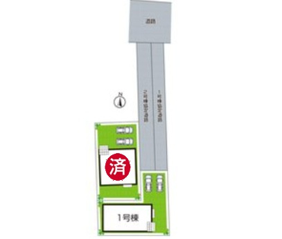 姫路市網干区新在家　第5期　新築一戸建ての区画図|全2区画