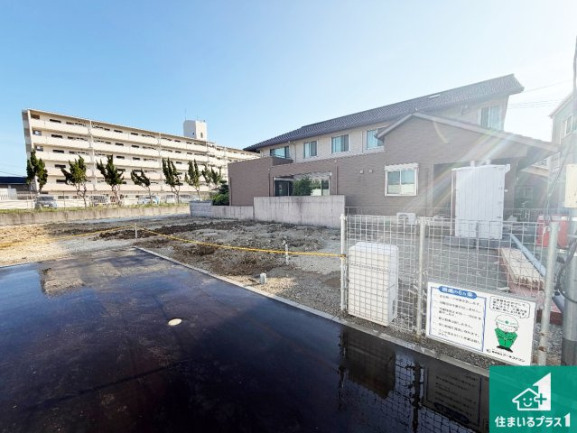 姫路市網干区新在家　第5期　新築一戸建ての外観|現在建築中！落ち着いた街並みで新生活を始めることが出来そう！周辺の物件も併せてご紹介させて頂きます！