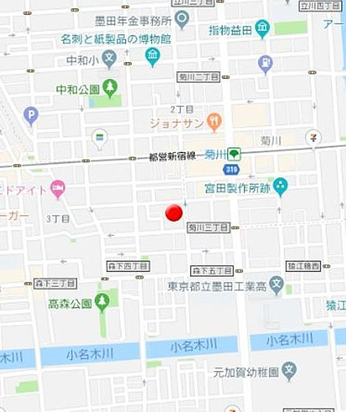 ルーブル森下の地図