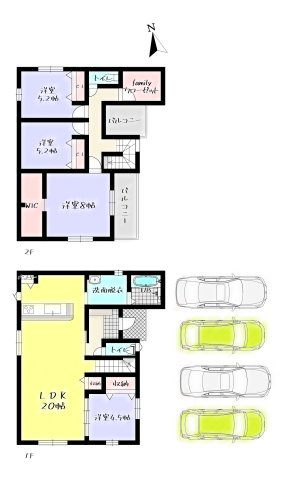 Adoble+アドブル＋小倉南区中曽根6丁目4期　【小倉南区　新築戸建て】の間取り|Adoble+アドブル＋小倉南区中曽根6丁目4期　【小倉南区　新築戸建て】