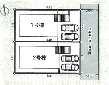 逗子市沼間第7　新築戸建　全２棟2号棟の区画図
