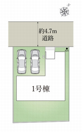 【仲介手数料０円】平塚市城所　新築一戸建ての区画図|【仲介手数料０円】平塚市城所　新築一戸建て