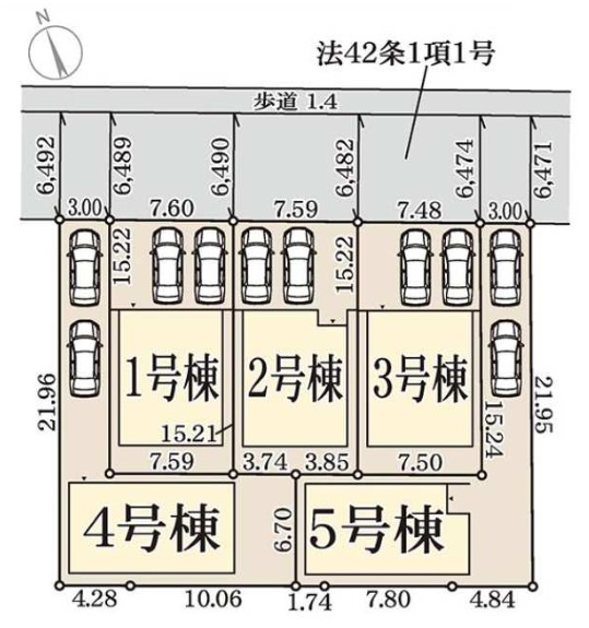 神戸市西区王塚台6丁目の区画図