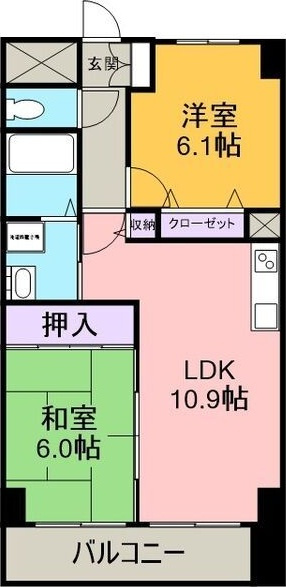 カーサシーガル壱番館(小牧店)の間取り