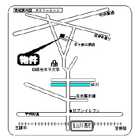閑静な住宅街