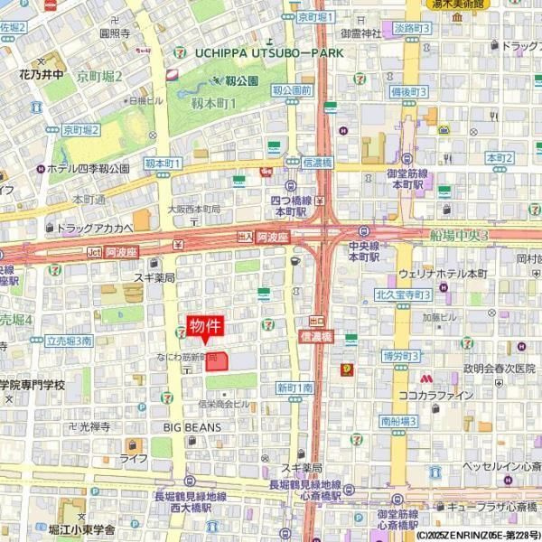 大阪ひびきの街ザ・サンクタスタワーの地図