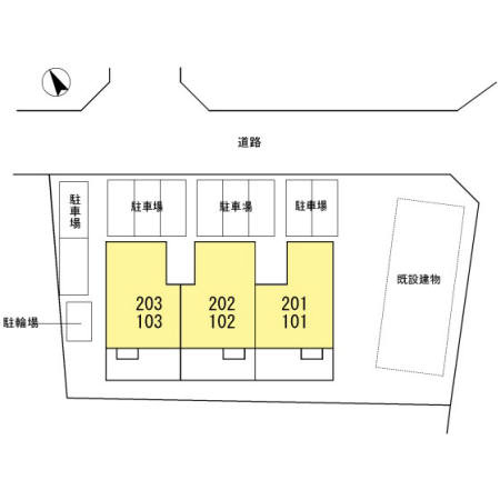 カーサ２１　　刈谷市近郊の賃貸ならクラスホーム刈谷店の区画図