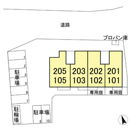 カーサデエレーラの区画図