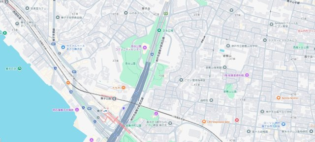 神戸市垂水区歌敷山　第1期　中古一戸建ての地図