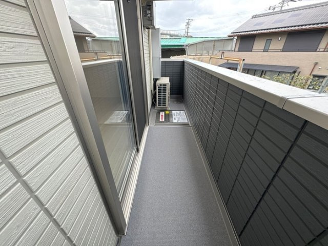 ルシール西岩田のバルコニー