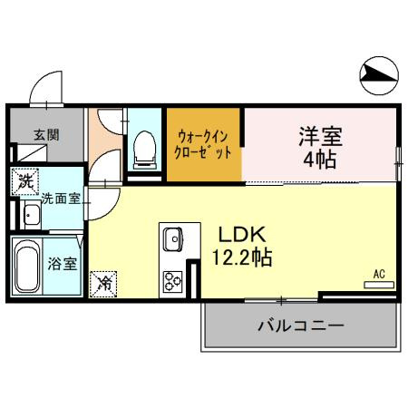 ルシール西岩田の間取り