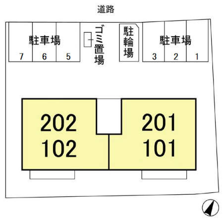 メルベーユの区画図