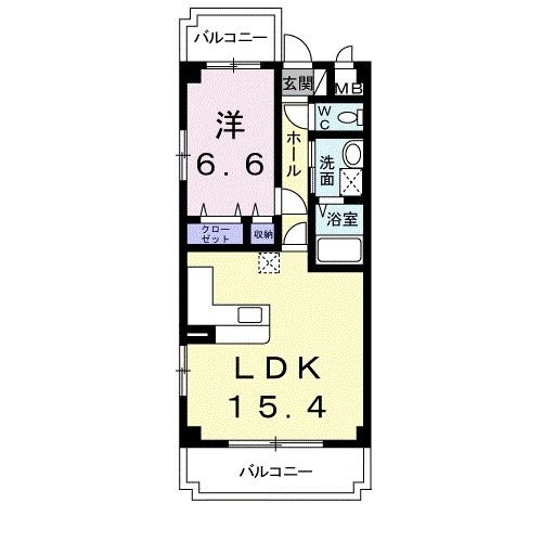 スマイルＫ・Ⅱ　　刈谷市近郊の賃貸はクラスホーム刈谷店の間取り