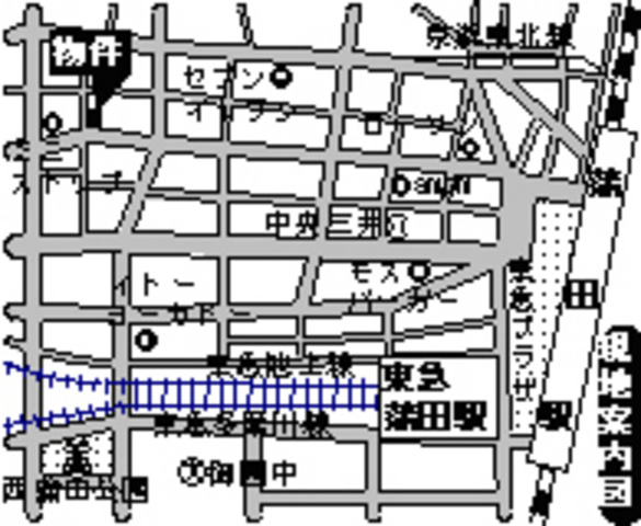 レインボーヒルズの地図