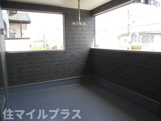 【バルコニー】 | 郡山市八山田西2丁目新築一戸建て6棟 | 暖かな日差しのふりそそぐバルコニー