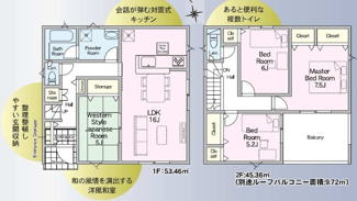 【間取り】 | 郡山市八山田西2丁目新築一戸建て6棟